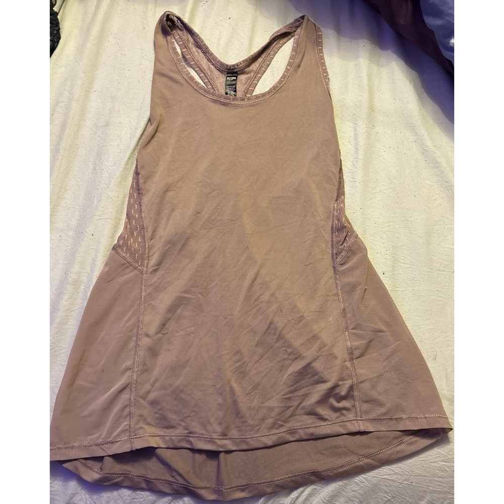 Victoria's Secret‎ Victoria Sport Mauve Lace Inset Detail Activewear Tank Top, M